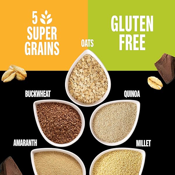 KIND HEALTHY GRAINS ENERGY BARS, DARK CHOCOLATE CHUNK, GLUTEN FREE, HEALTHY SNACKS, 21G WHOLE GRAINS, 5 COUNT