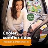 CARAMAZ Car Window Shades for Baby 51x31 cm Pack 2 Dino UV Protection view 4