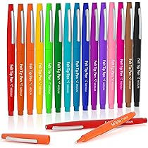 Back To School Lelix 20-Color Felt Tip Pen Set Vibrant Medium