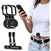 ClutchLoop Retractable Anti-Theft Phone Tether Lanyard Locking Carabiner | Phone Leash with Steel Cable &amp; Tether Tab. Ideal for Festivals, Hiking, Skiing, Fishing &amp; Travel