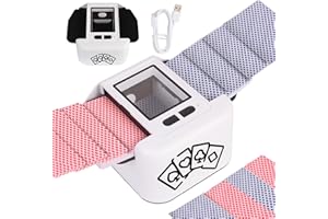 Buldoospok Rechargeable Automatic Card Shuffler 2 Decks, 2000 mAh Built in Battery USB-C Charge, Low Noise Fast Shuffler, Smart Auto Shuffler for UNO Poker Skip-Bo Canasta Texas Hold'em Skyjo