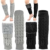 FUPMILPHRANX Winter Fleece Lined Leg Warmers for Women