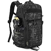 HUNTVP Tactical Backpack for Men 35L Military Backpack MOLLE 1000D Army Daypack 3 Day Bug Out Bag for Work Camping Hiking Outdoor, Camo