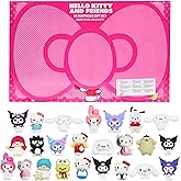 Hello Kitty and Friends Surprise Figurines Box with 24 Pcs 3D Collectible Character Figurines, Sanrio Kuromi Cinnamoroll My Melody, Gifts for Girls (Multi 24 Pcs)