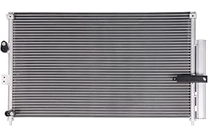 Lynol Cooling System Premium Complete Aluminum AC Condenser Replacement Compatible With 2006-2011 Honda Civic 4 Door Sedan LX EX DX Si L4 1.3L 1.8L 2.0L HO3030140