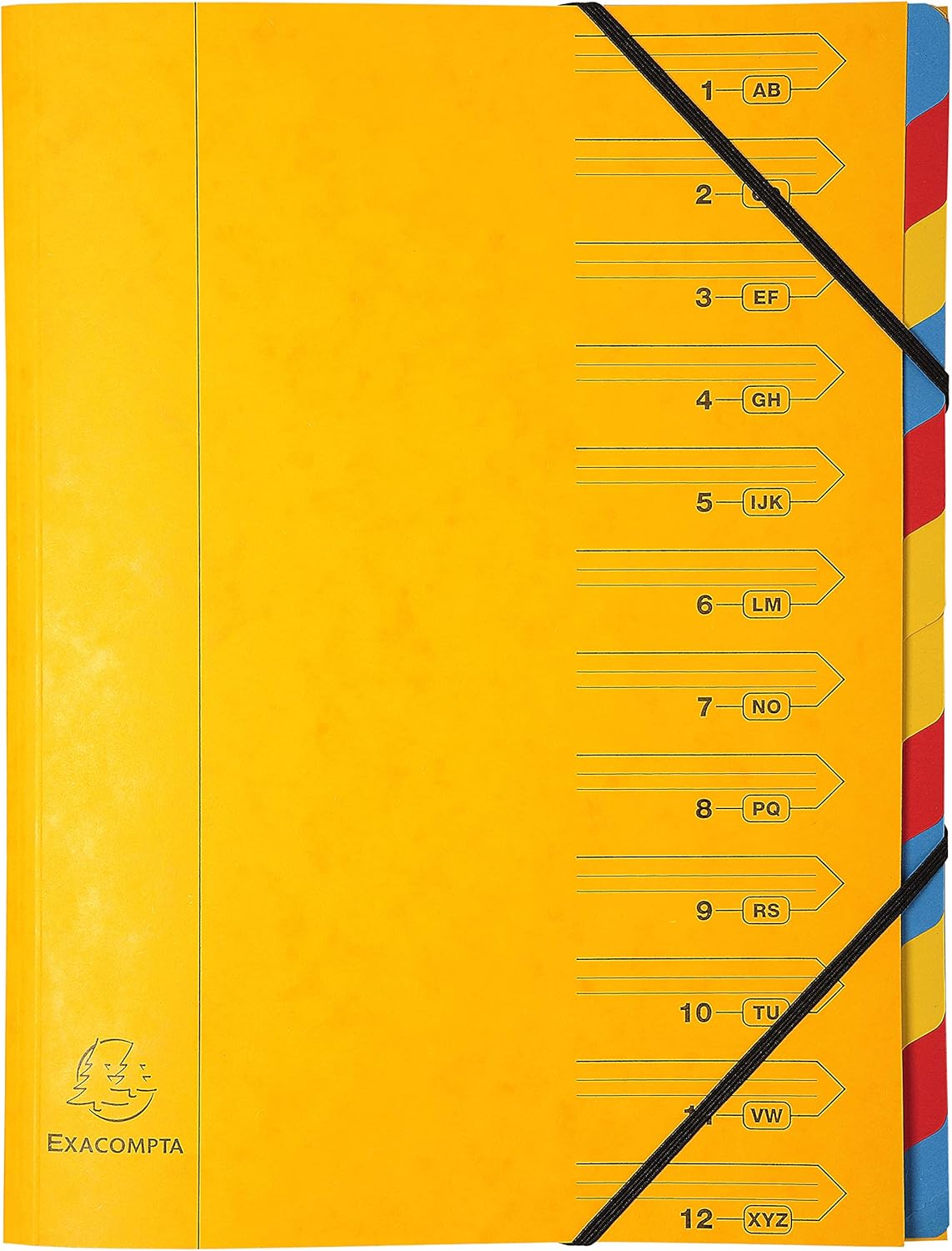 Exacompta, Ref 54129E, Stapled Spine Multipart File, 245 x 320mm in Size, Suitable for Storing A4 Documents