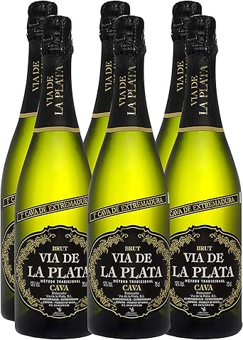CAJA 6 UN. CAVA BRUT COUPAGE VIA DE LA PLATA: Amazon.es: Alimentación y bebidas