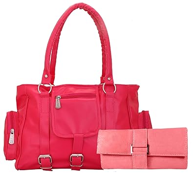 Lady Bar Womens Shoulder Bag (Pink-Red)