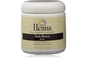 RAINBOW RESEARCH Rainbow Henna Persian Dark Brown Hair Color 4 Oz, (2 pack)