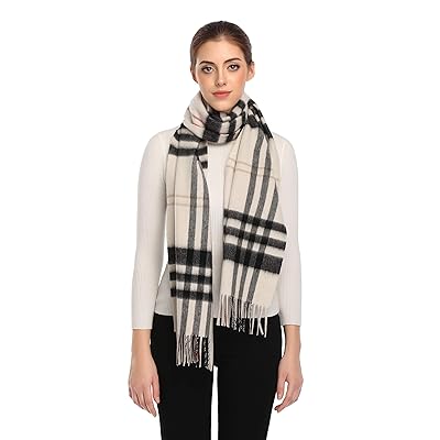 Luxurious Plaid Cashmere Scarf with Gift Box Soft Uganda Ubuy