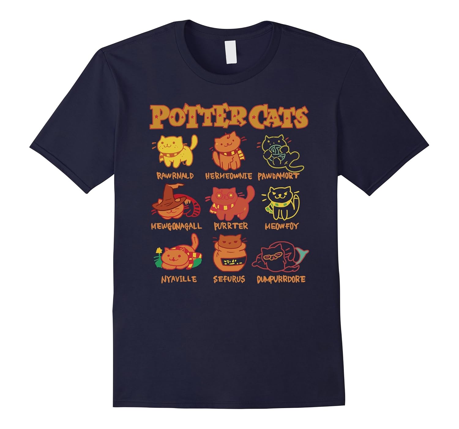 Potter Cats T-shirt-ANZ