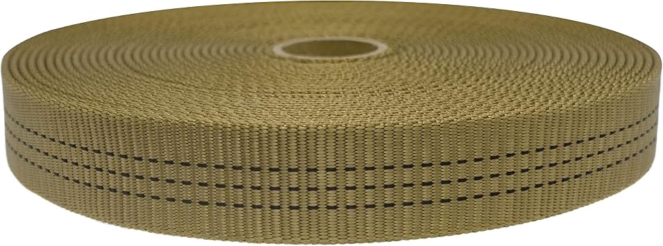 Amazon Co Jp Gm Climbing ナイロンチューブラーウェビングテープ 4000ポンド 高耐久 一般的なアウトドア用 1インチ X 30フィート 10ヤード 砂漠 スポーツ アウトドア