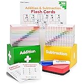 Addition and Subtraction Flash Cards 1st Grade | 366 Math Flash Cards 2nd Grade & 3rd | Subtraction & Addition | Math Facts 0-12 | for Kids Ages 4 5 6 7 | Family Bulk Flashcards
