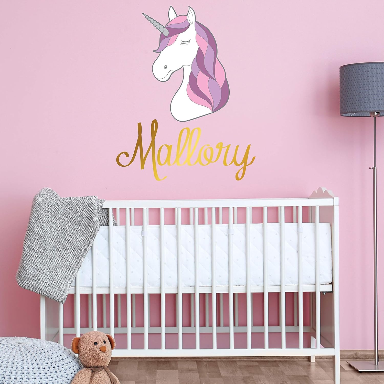 unicorn wall stickers with name