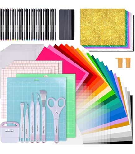 UCEC 52 Pack Removable Vinyl Sheets Compatible With Cricut Maker 3/Explore 3 Hole Punch, Hole Puncher Single, Handheld Paper Hole Punch