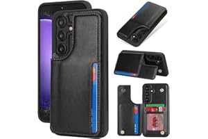 iCoverCase Compatible with Samsung Galaxy S23 FE Case with Card Holder, Wallet Case for Women Men [RFID Blocking] PU Leather 