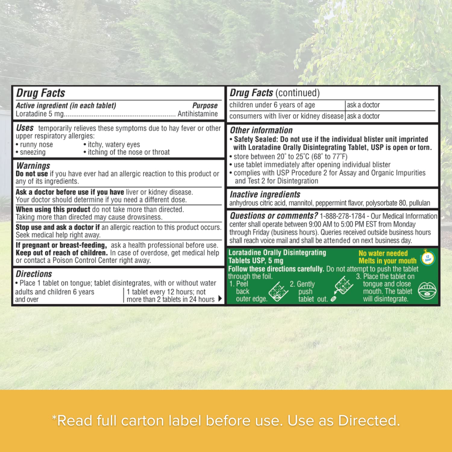 Allervarx 12-Hour Allergy Relief for Children, Loratadine Non-Drowsy Antihistamine Medicine | 5mg Orally Disintegrating Tablet, 30 Count (Pack of 1)