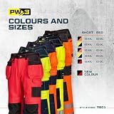 Portwest T501 PW3 Hi Vis Trousers Orange Black 12 Pockets Holster Kneepad view 5