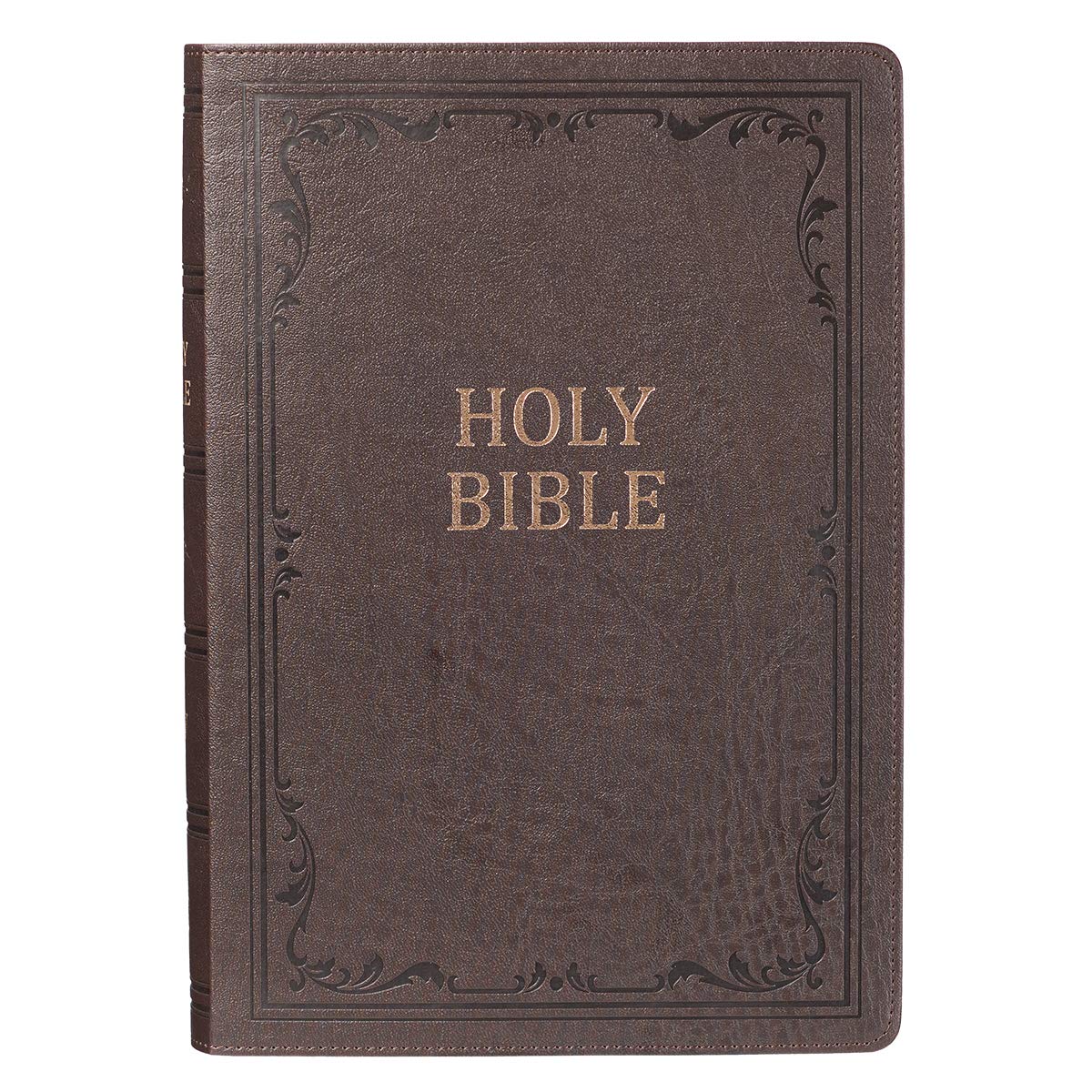 KJV Holy Bible, Super Giant Print, Dark Brown Faux Leather w/Ribbon Marker,  Red Letter, King James Version: Christian Art Publishers: 9781432117405:  Amazon.com: Books