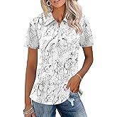 LUYAA Womens Golf Shirt Summer 1/4 Zip up Polo Shirts for Women Short Sleeve Moisture Wicking Gym Workout Tops