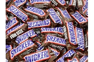 DONTY-TONTY SNICKERS FUN SIZE Chocolate Candy Bars 1 lb – Bulk Bag, Peanut & Caramel Flavor, Sweet Snacks, Individually Wrapped (26 Pieces)