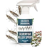 Silverfish Killer Spray – Fast-Acting Silverfish Eliminator for Home, Bathrooms, Closets & Basements – Natural Repellent Essential Oil Formula, Highly Effective Pest Control