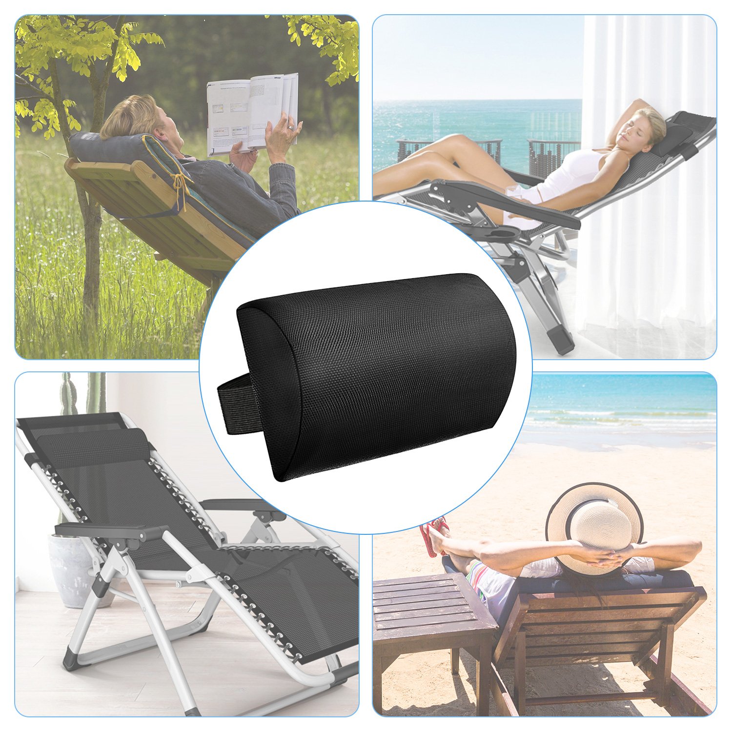 Patio Furniture & Accessories Blue WizPower Zero Gravity Recliner