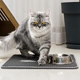 Conlun Cat Litter Mat Litter Tray Mat Honeycomb Double Layer 58x42cm Grey view 7