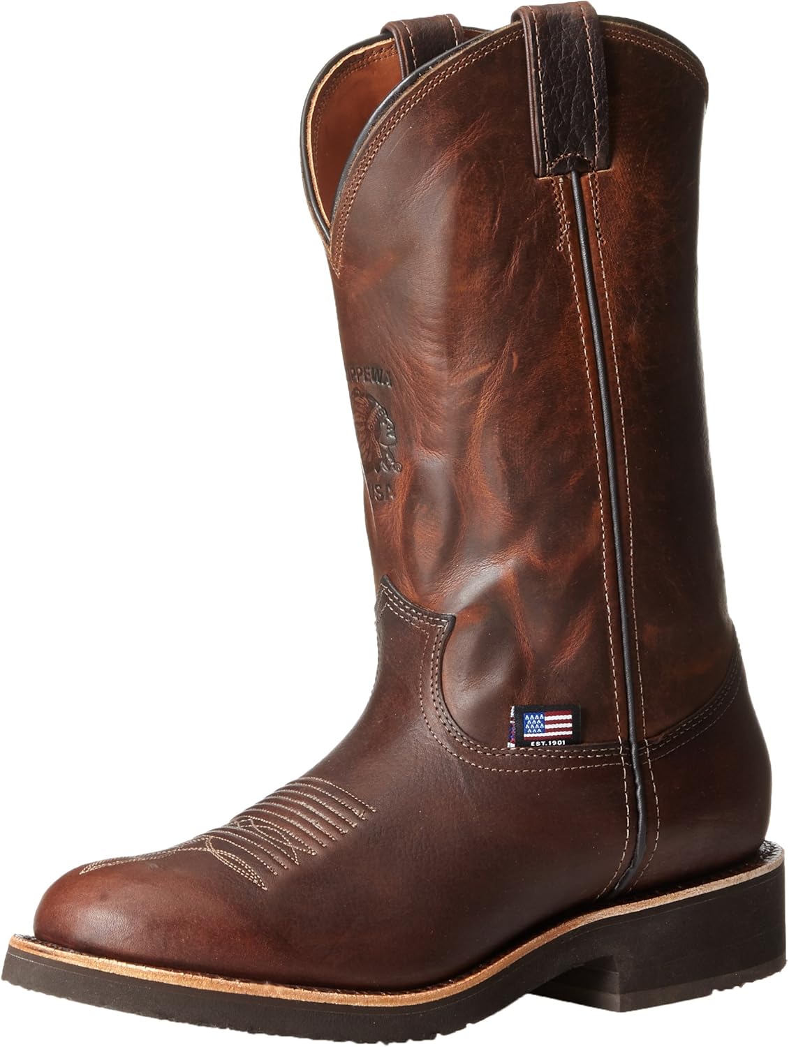 usa made pull on work boots