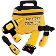 Talking Plush Set for Toddlers | Includes Cuddly Hammer, Handsaw, Screwdriver, Hand Drill, & Zippered Tool Box with Cool Sounds | Soft Plush Toys Made from Durable & Hypoallergenic Fabric