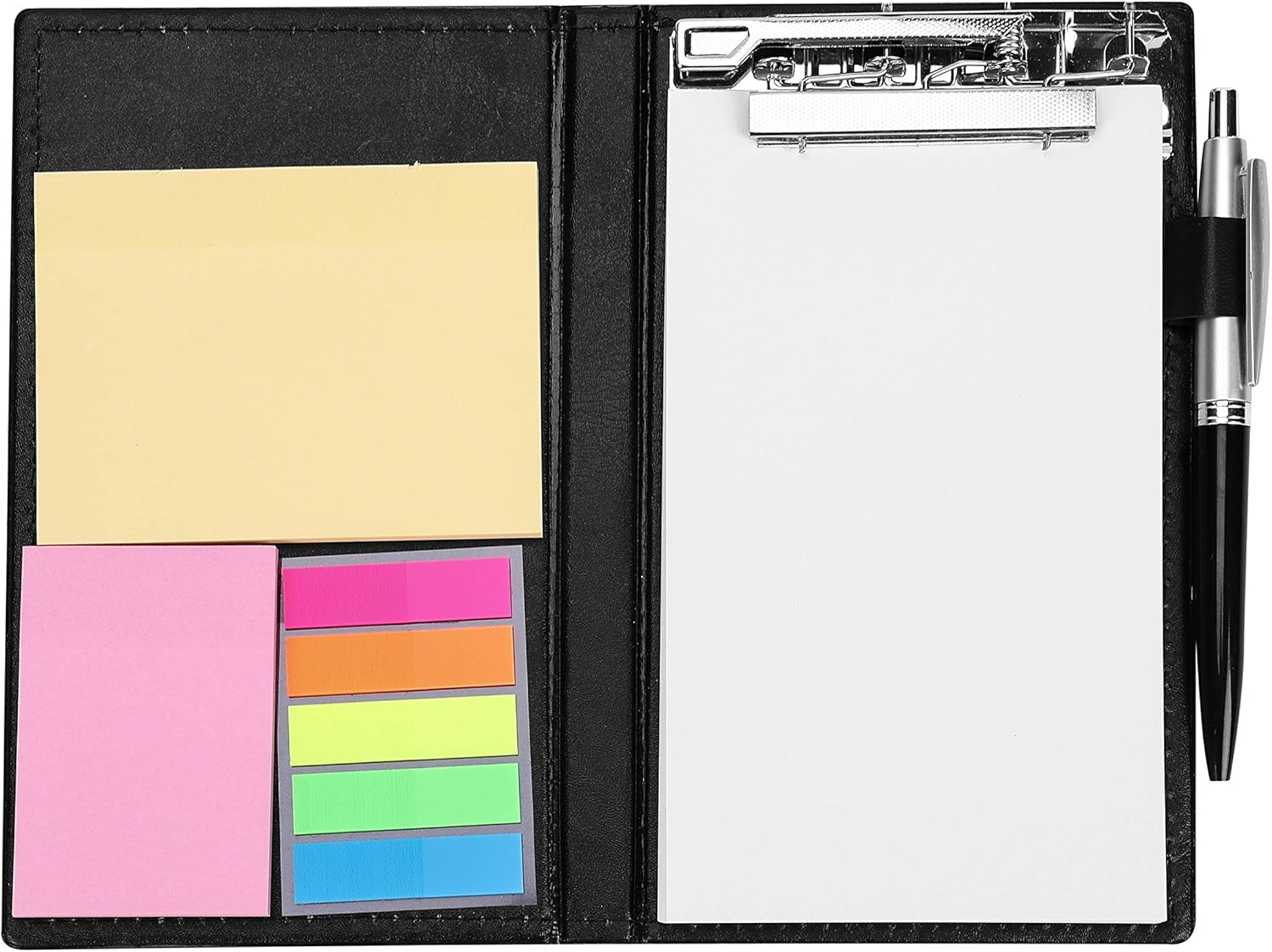 Sticky Notes Set Small Leather Note Pad Pocket Blank