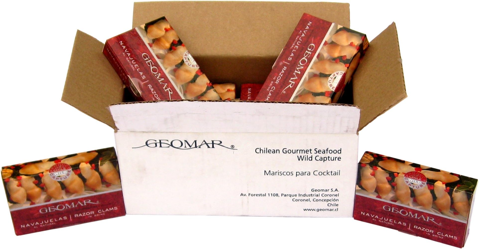GEOMAR SEAFOOD RZR CLAM IN BRINE, 3.2 OZ
