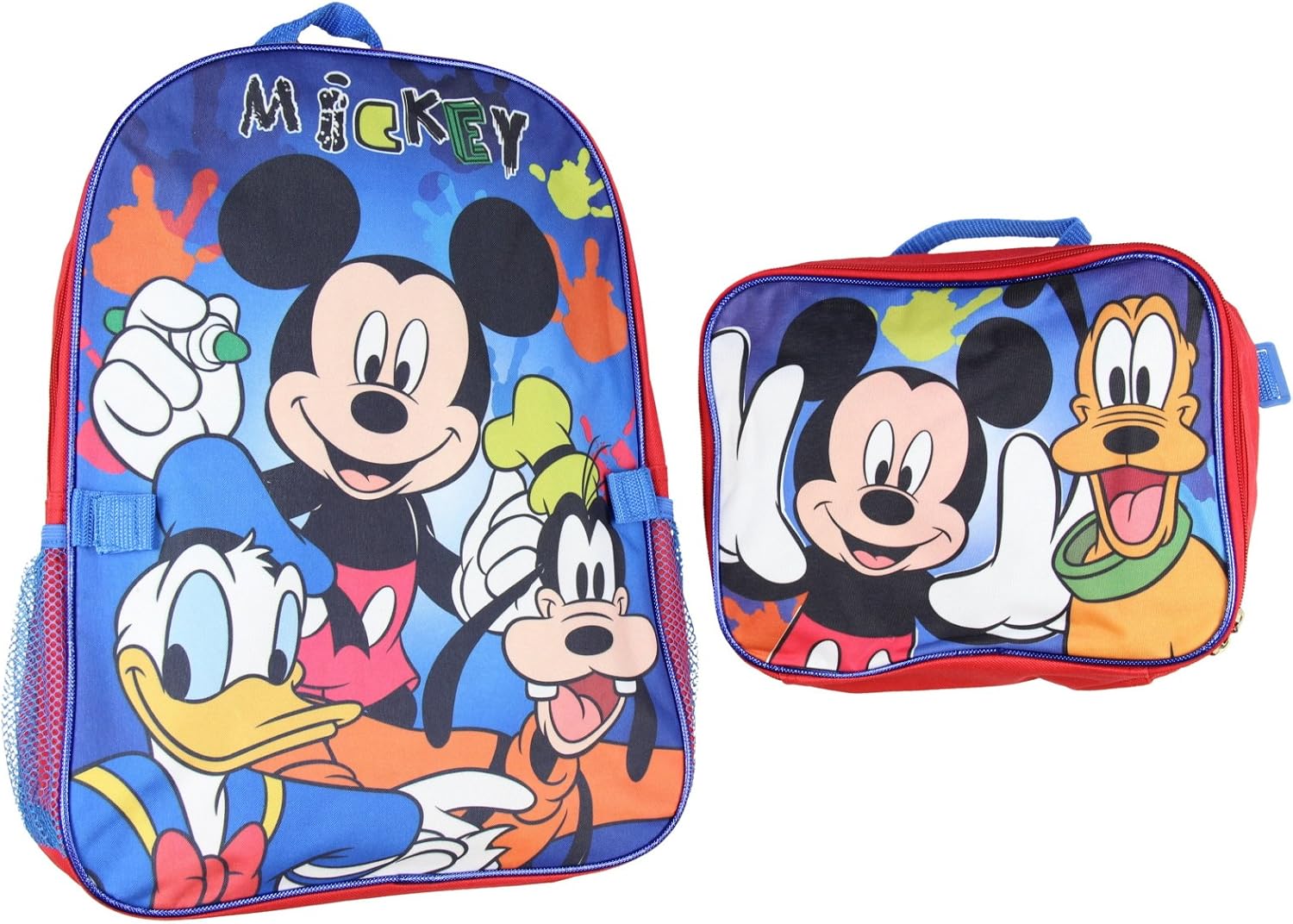 mickey mouse backpack and lunch bag