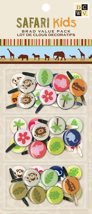 Amazon Com Dcwv Cp 012 Safari Kids Brads