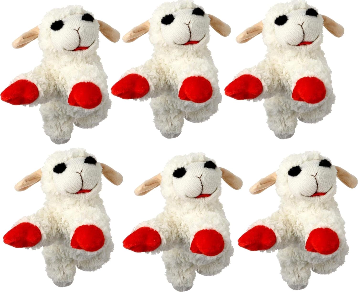 lamb chop squeaky dog toy