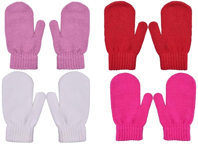 hot pink winter gloves