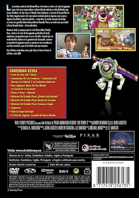 Toy Story 3 Spanien Import Amazon De Tom Hanks Tim Allen Joan Cusack Ned Beatty Lee Unkrich Darla K Anderson Dvd Blu Ray