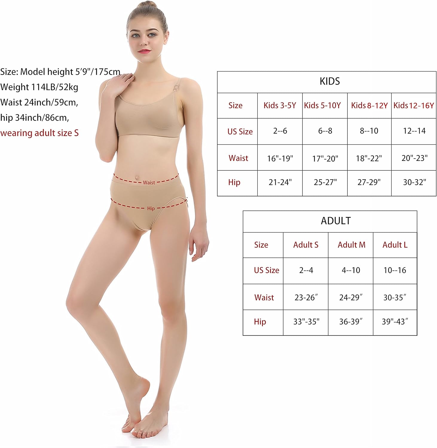 iMucci Professional Girl Ballet Dance Briefs Women - Beige Velvet Cotton Mid Rise Waist Panty Gymnastics Underpants…: Clothing