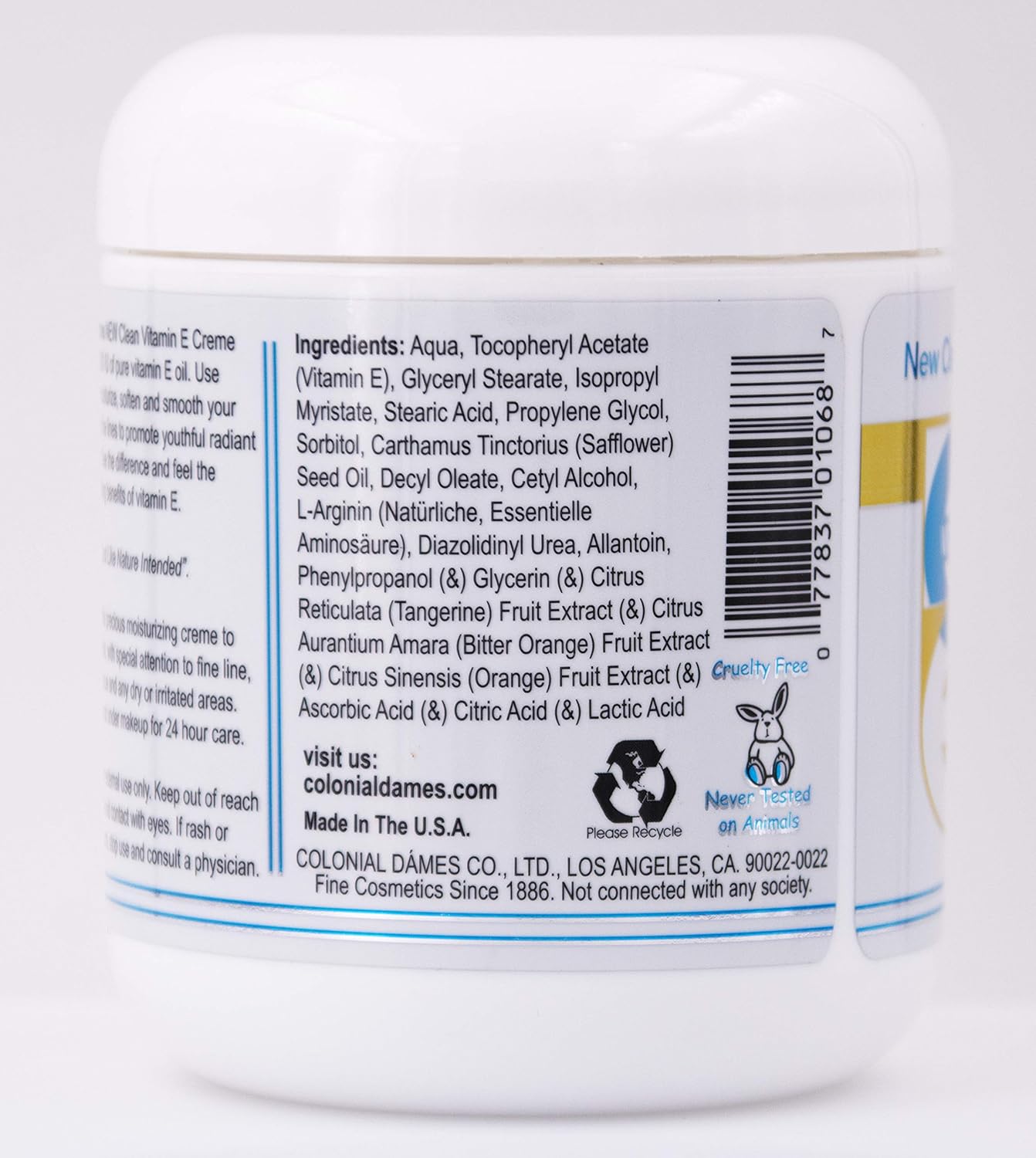 colonial dames vitamin e cream