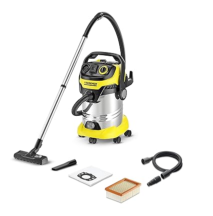 Karcher Plastic WD 6 Wet and Dry Vacuum Cleaner (Yellow and Black, 1.348-270.0)