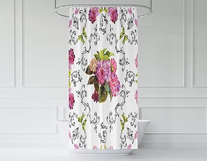 Amazon Com Pamime Floral Pattern In Baroque Style With Hydrangea