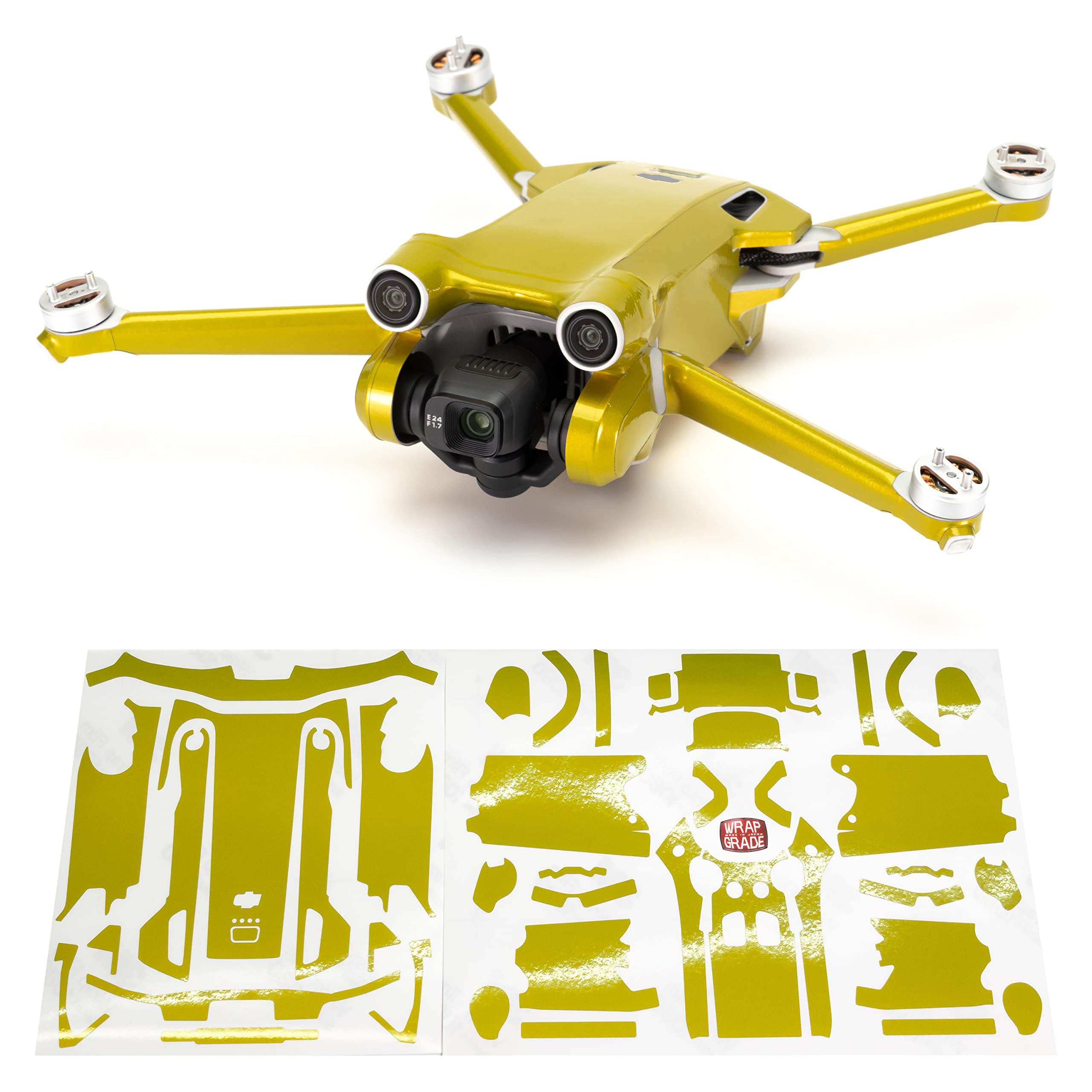 WRAPGRADE Skin Compatible with DJI Mini 3 Pro (LIMONCINO YELLOW) — image 1