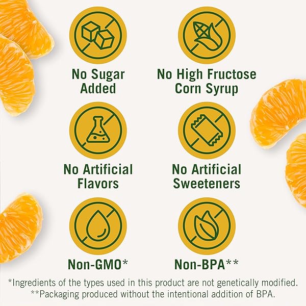DEL MONTE NO SUGAR ADDED MANDARIN ORANGES IN WATER FRUIT CUP, 4 OZ, PACK OF 4