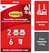 Command Broom Gripper with 2 Holders and 6 Adhesive Strips
