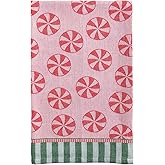Mud Pie Christmas Peppermint Jacquard Towel