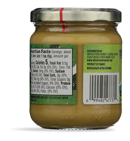 WHOLE FOODS MARKET, TRADITIONAL DIJON MUSTARD, 7.06 OUNCE