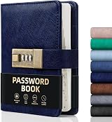 WEMATE Password Book with Lock and Alphabetical Tabs 600+ Entries