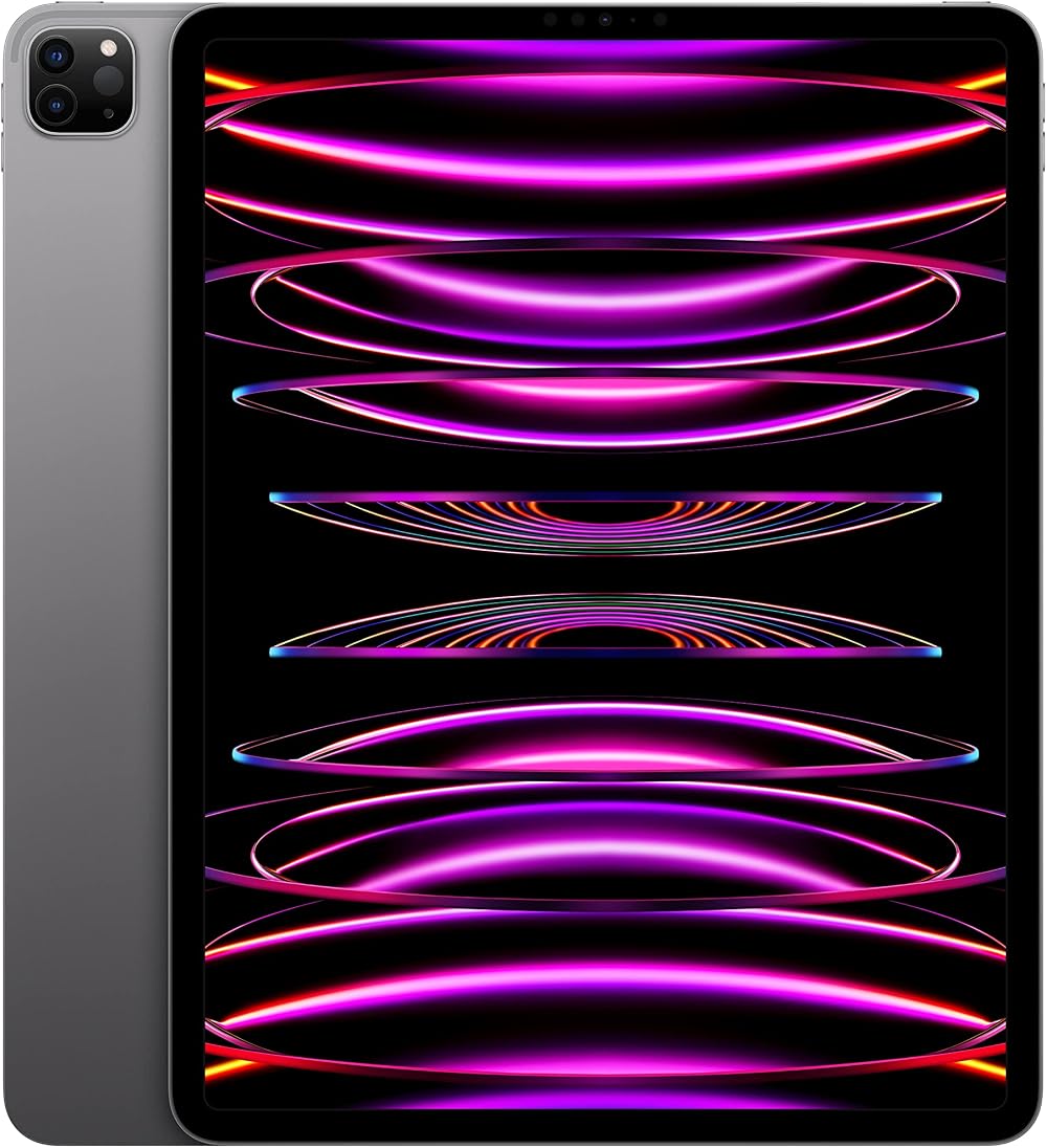 2022 Apple iPad Pro 12.9 inch Wi-Fi 128GB Space Grey Renewed M2