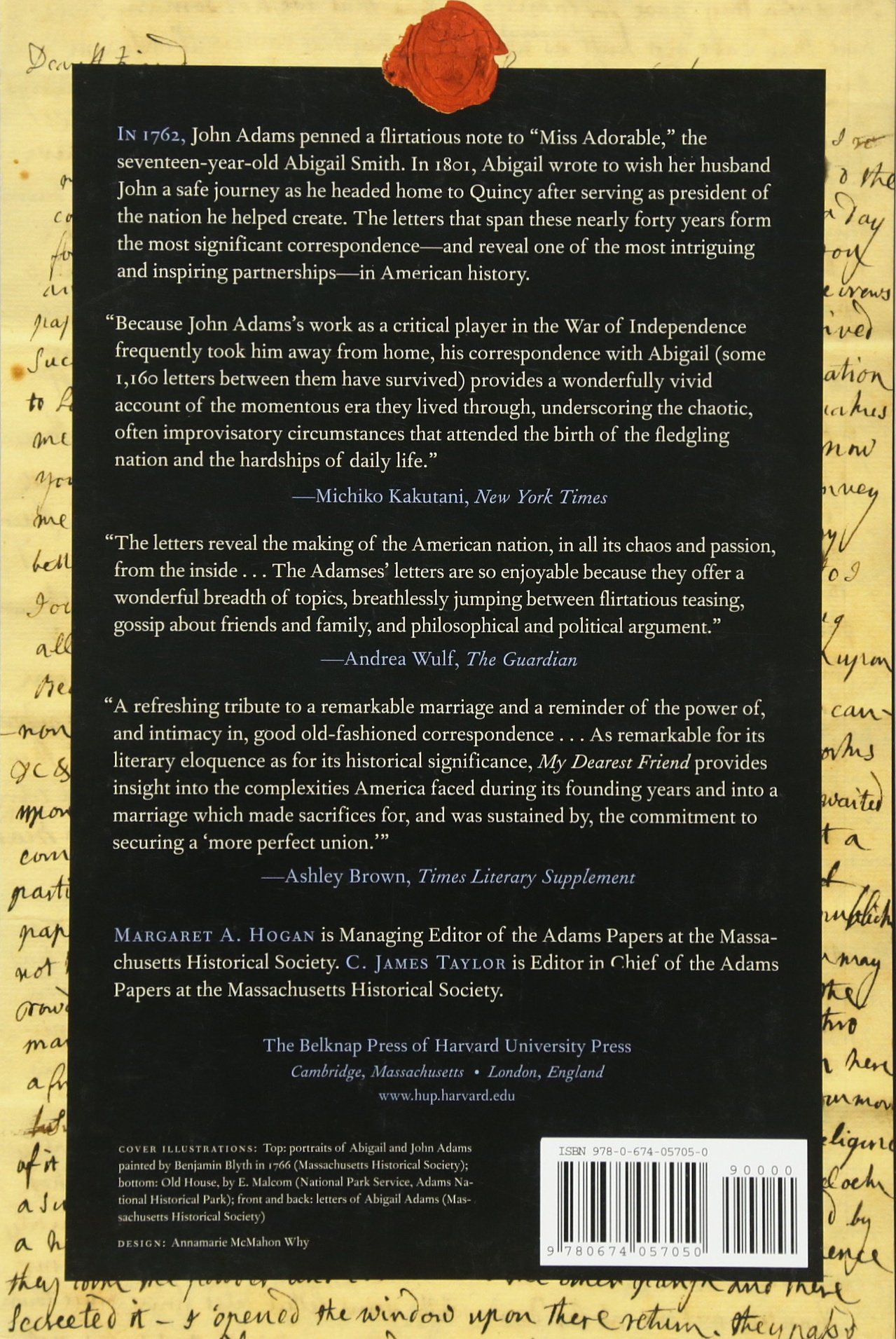 Amazon Com My Dearest Friend Letters Of Abigail And John Adams 9780674057050 Adams Abigail Adams John Hogan Margaret A Taylor C James Ellis Joseph J Books