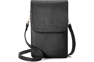 BOSTANTEN Vegan Leather Small Crossbody Bags for Women Designer Cell Phone Bag Wallet Purses Adjustable Strap